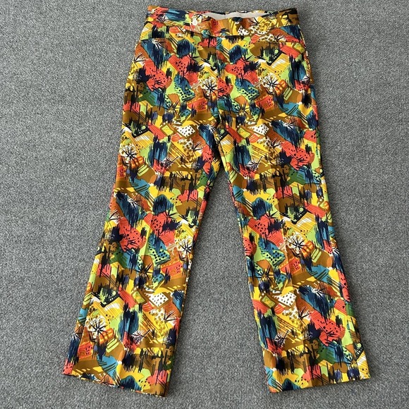 Vintage Golf Pants Men 36x30 Match Play Pinehurst 70's Loud All Over USA Made